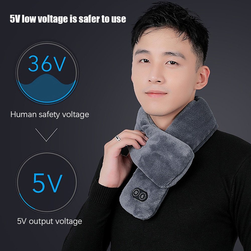 USB Heated Scarf with Massage Neck & Shoulder