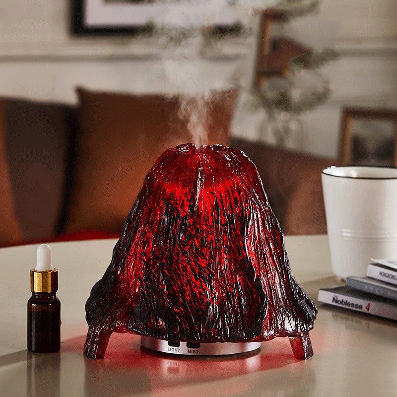 Ultrasonic Air Aroma Diffuser Volcano Humidifier Colorful Night Light Mist Maker