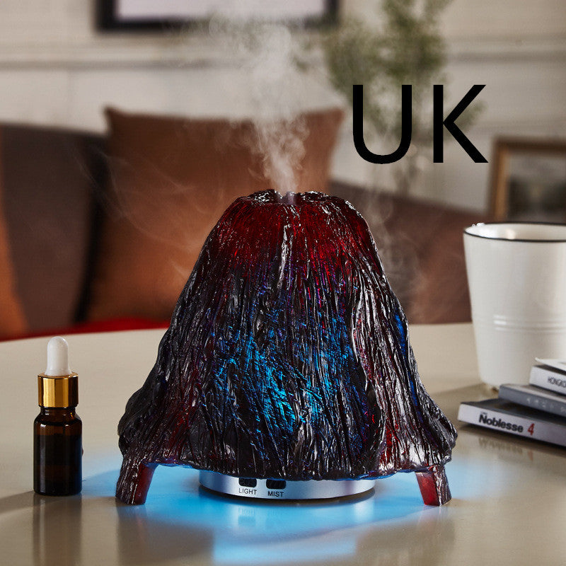 Ultrasonic Air Aroma Diffuser Volcano Humidifier Colorful Night Light Mist Maker