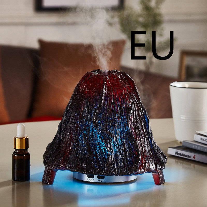 Ultrasonic Air Aroma Diffuser Volcano Humidifier Colorful Night Light Mist Maker