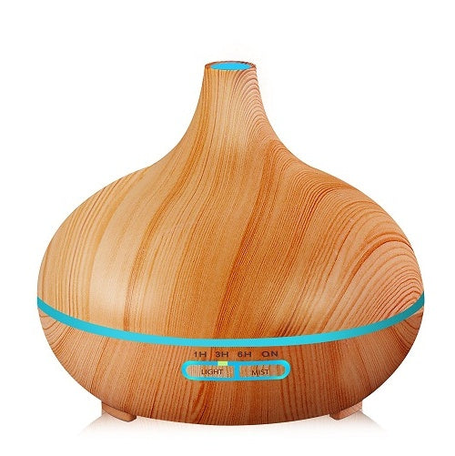 Full Wood Grain Remote Control Aromatherapy Lamp