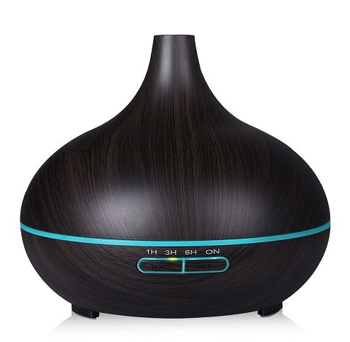 Full Wood Grain Remote Control Aromatherapy Lamp