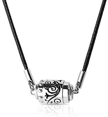 Simple Stainless Steel Aromatherapy Pendant Necklace