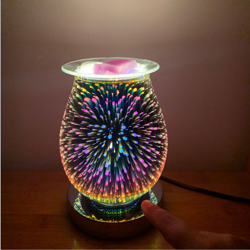Xmas Lights Touch Sensor Aroma Diffuser With Luminous Firework Effect