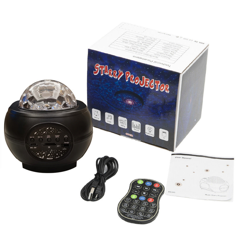 LED Star Ocean Wave Projector Night Light Galaxy With Music Bluetooth Speaker