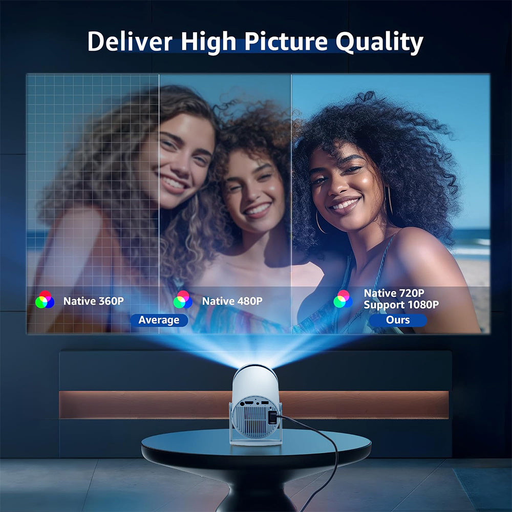 Bluetooth Portable 4K Mini Phone HD Projector