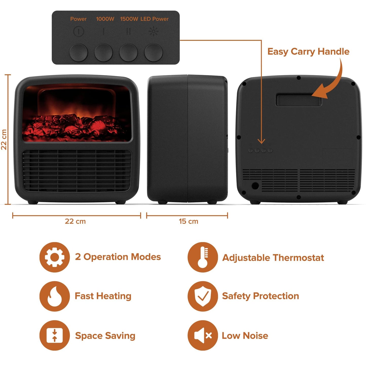 Electric Desktop Space Heater