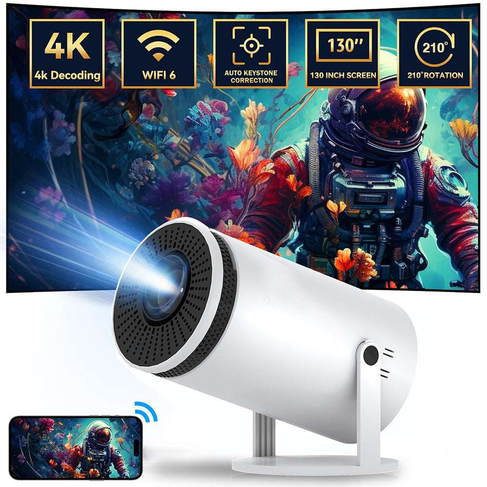 Bluetooth Portable 4K Mini Phone HD Projector