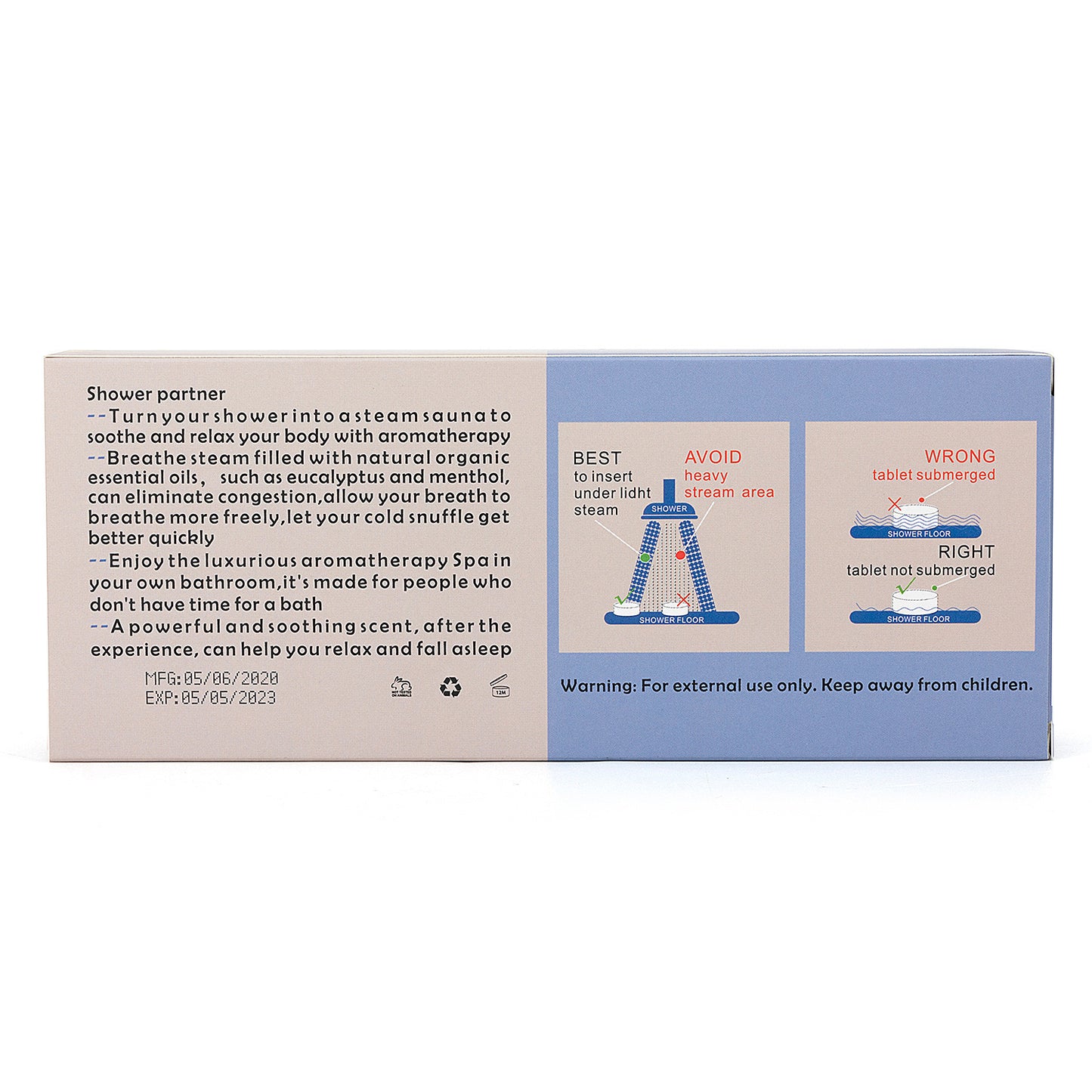 Home Spa Mini Relaxation Shower Bath Bombs