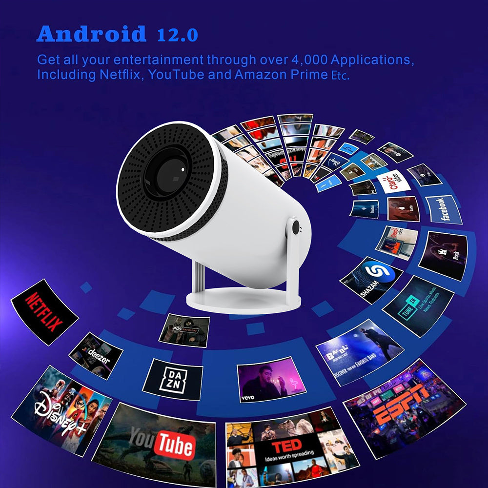 Bluetooth Portable 4K Mini Phone HD Projector