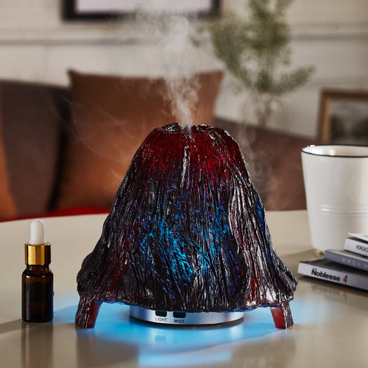 Ultrasonic Air Aroma Diffuser Volcano Humidifier Colorful Night Light Mist Maker