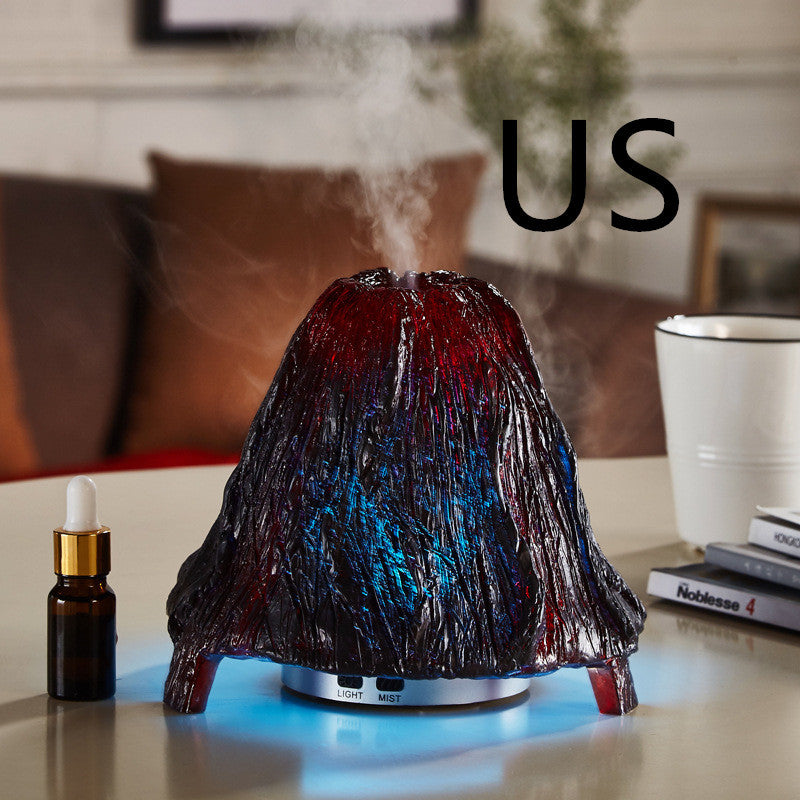Ultrasonic Air Aroma Diffuser Volcano Humidifier Colorful Night Light Mist Maker