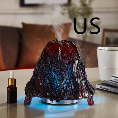 Ultrasonic Air Aroma Diffuser Volcano Humidifier Colorful Night Light Mist Maker
