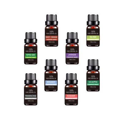 Organic Essential Oils Set – 100% Natural Therapeutic Grade Aromatherapy Gift Kit for Diffusers