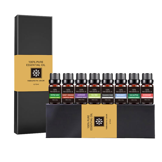 Organic Essential Oils Set – 100% Natural Therapeutic Grade Aromatherapy Gift Kit for Diffusers