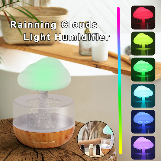 Raining Cloud Humidifier With Night Light Aromatherapy