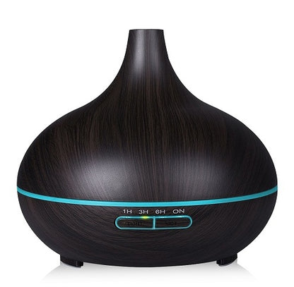 Full Wood Grain Remote Control Aromatherapy Lamp