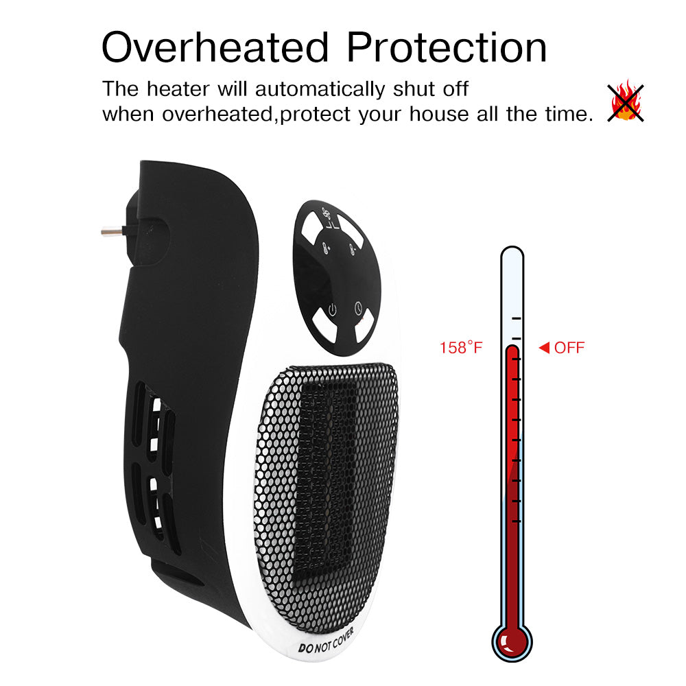 Portable Electric Wall Fan Heater