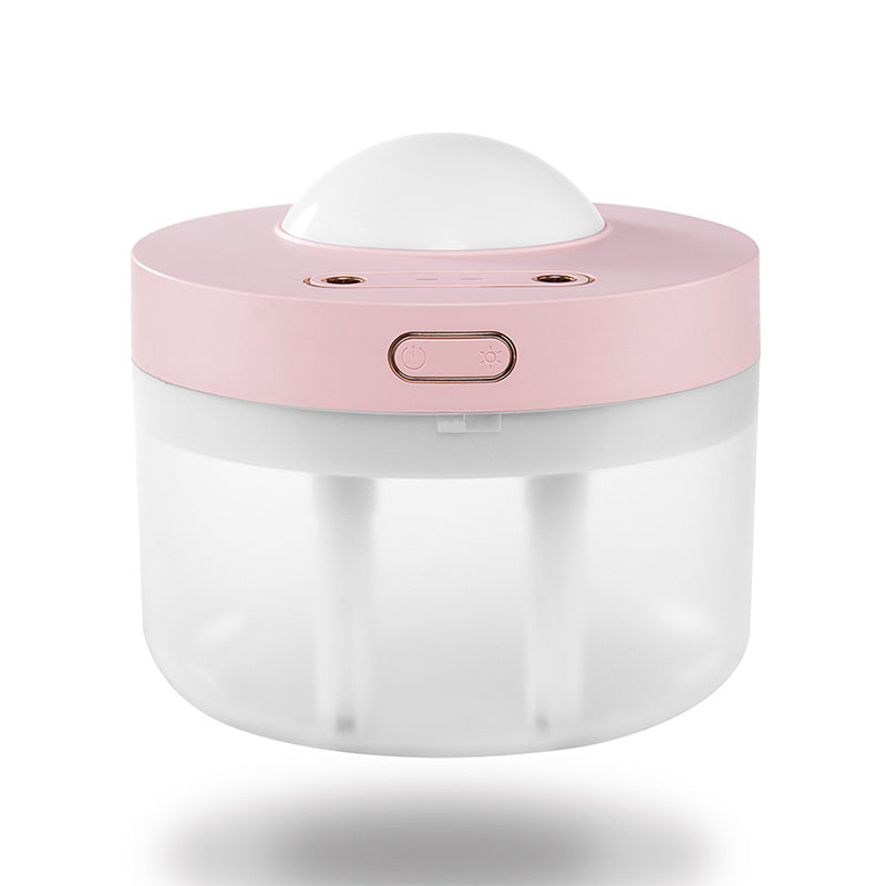 CalmGlow™ Projection Humidifier — Dual-Spray + Rotating Night Light - HavenNest