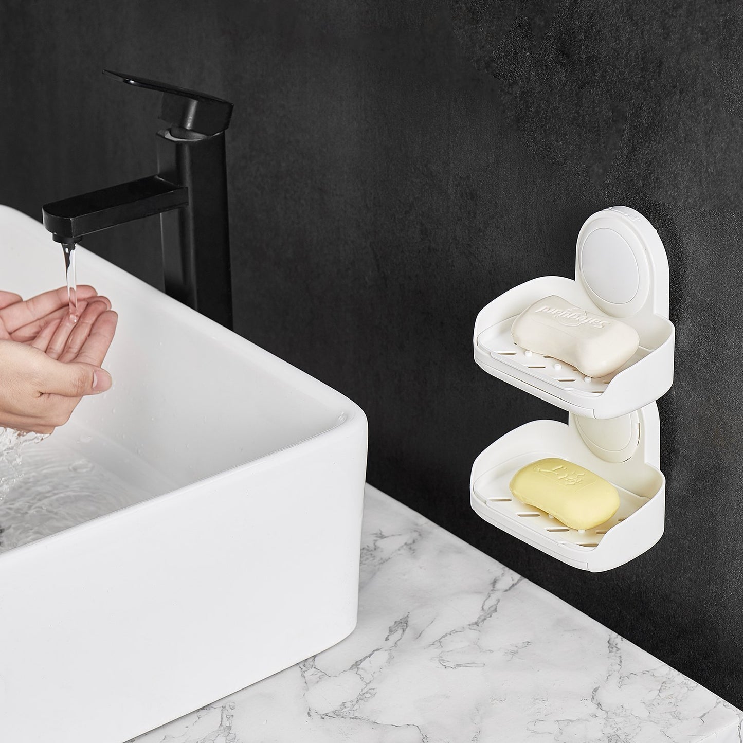 Double Layer Suction Soap Dish