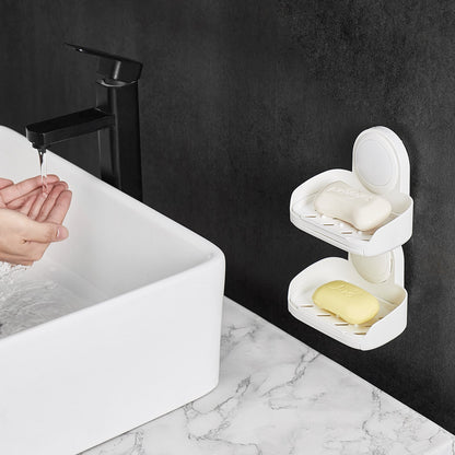 Double Layer Suction Soap Dish