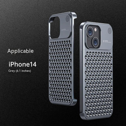 Metal Hollow Heat Dissipation Aromatherapy Phone Case
