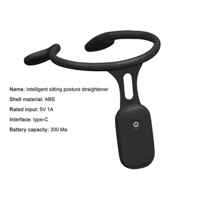 Wearable posture improvement device for neck and shoulder support