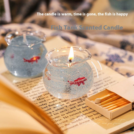 Bubble Fish Tank Goldfish Aromatherapy Candle Gift Box