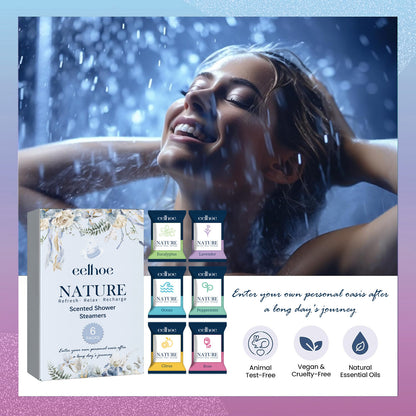Portable Aromatherapy Shower Set – 6pcs Deep Cleaning & Relaxation SPA