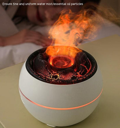 Flame Aroma Diffuser – LED Firelight Ultrasonic Humidifier for Relaxation & Home Wellness - HavenNest