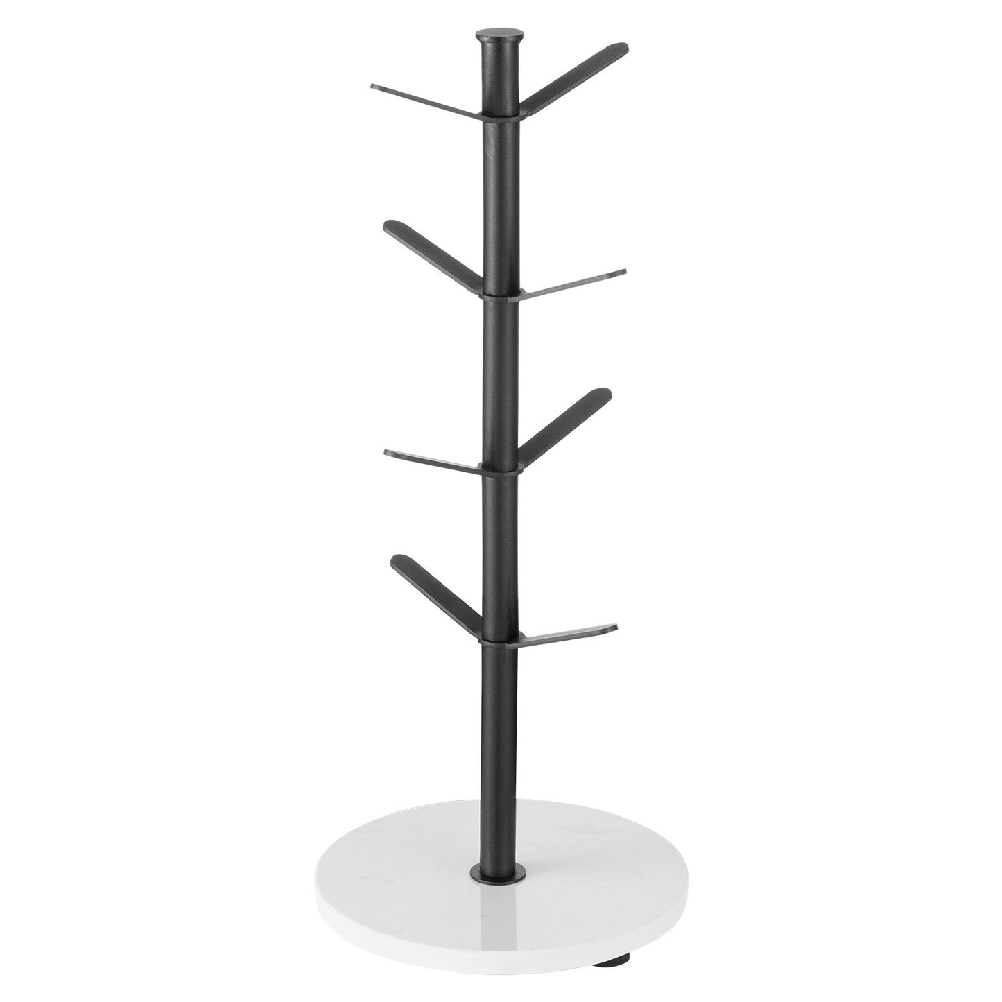 ☕ Marble Base Mug Tree Holder – Elegant Countertop Organization