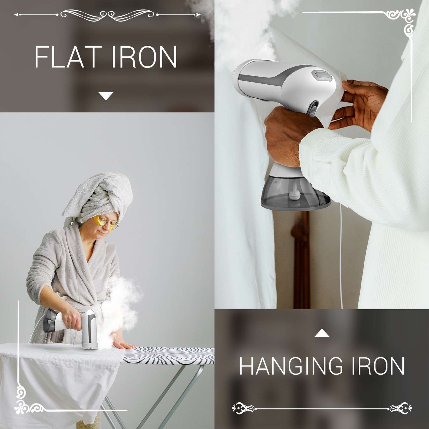 Compact Clothes Steamer for Travel/Home