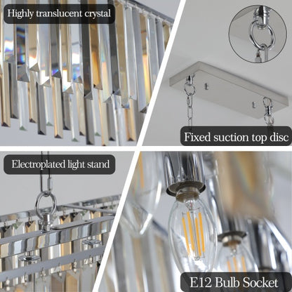 Modern Oval Crystal Chandelier Fixture