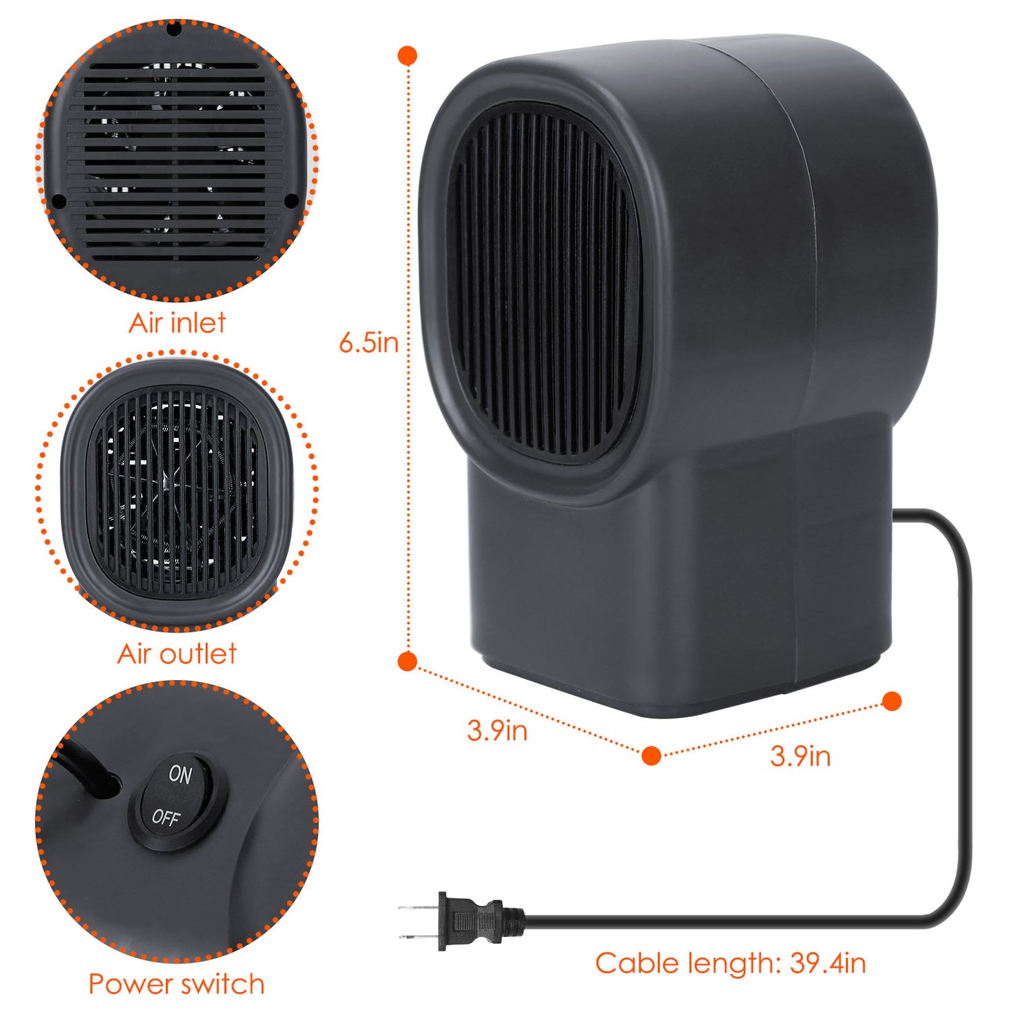 Mini Desktop Space Heater