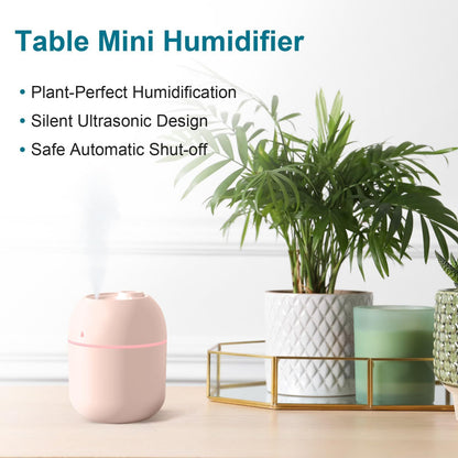 💧 Portable USB Cool Mist Humidifier – Compact Hydration for Every Space