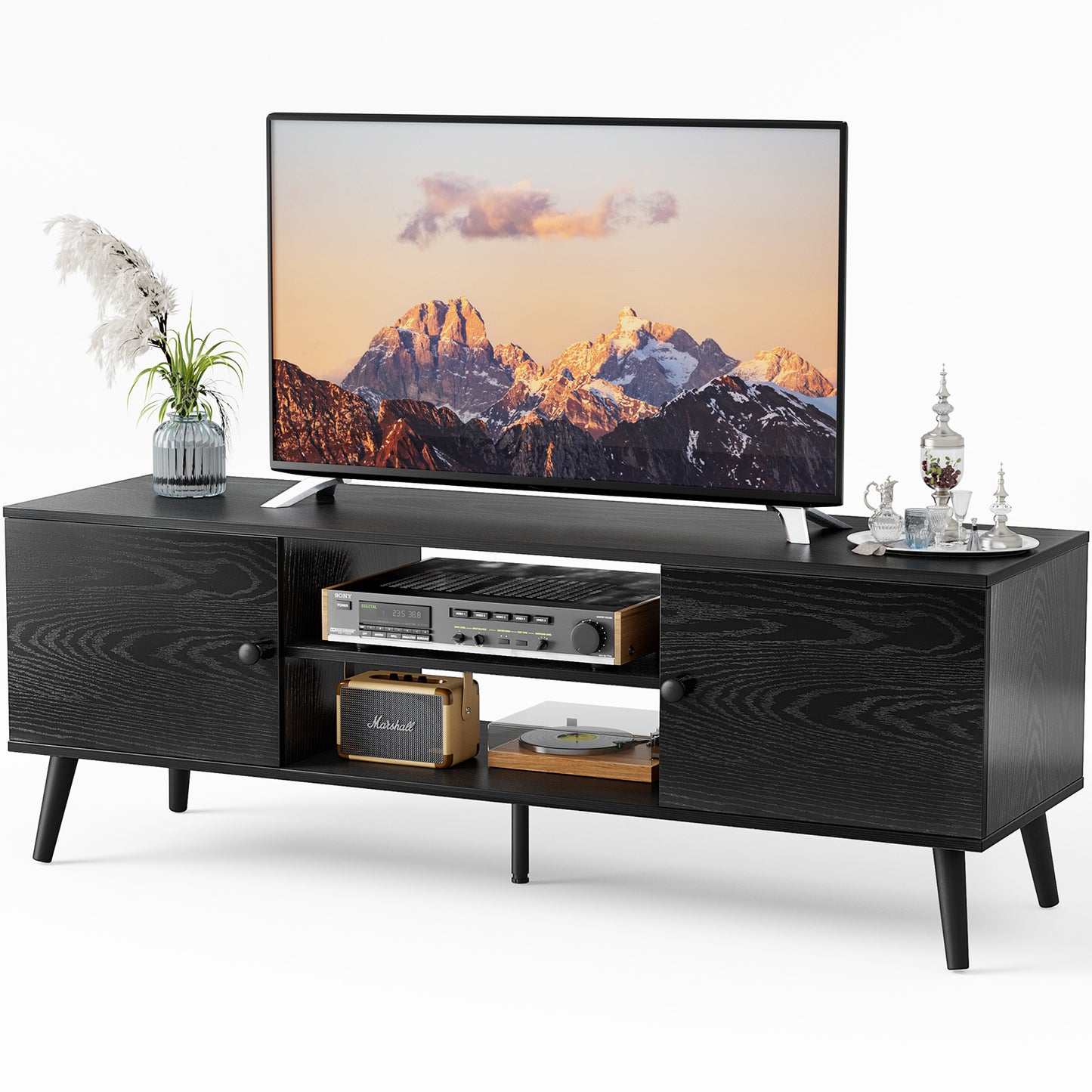 🪵 TV Cabinet with Storage – Modern Design, Smart Organization