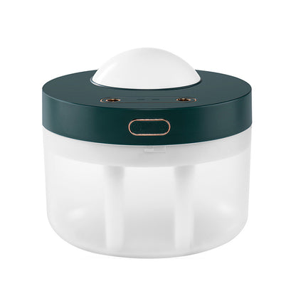 CalmGlow™ Projection Humidifier — Dual-Spray + Rotating Night Light - HavenNest