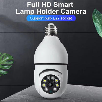 💡 Wi-Fi Light Bulb Camera – 360° Smart Home Security Made Simple