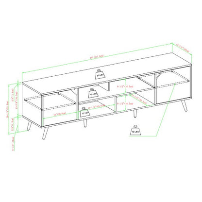 2-Door Minimalist TV Stand
