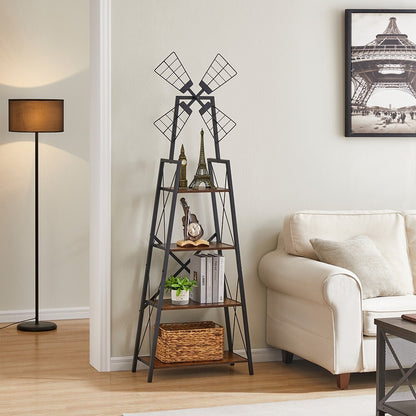Metal Frame Bookshelf Organizer