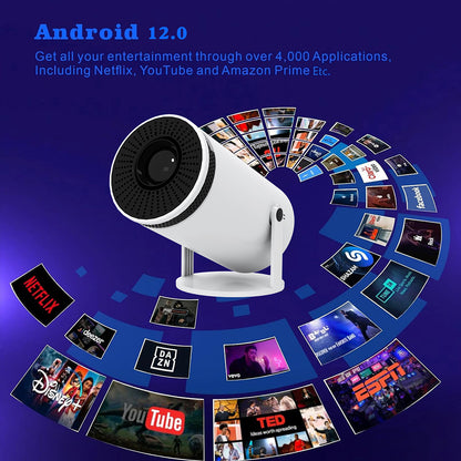 Bluetooth Portable 4K Mini Phone HD Projector
