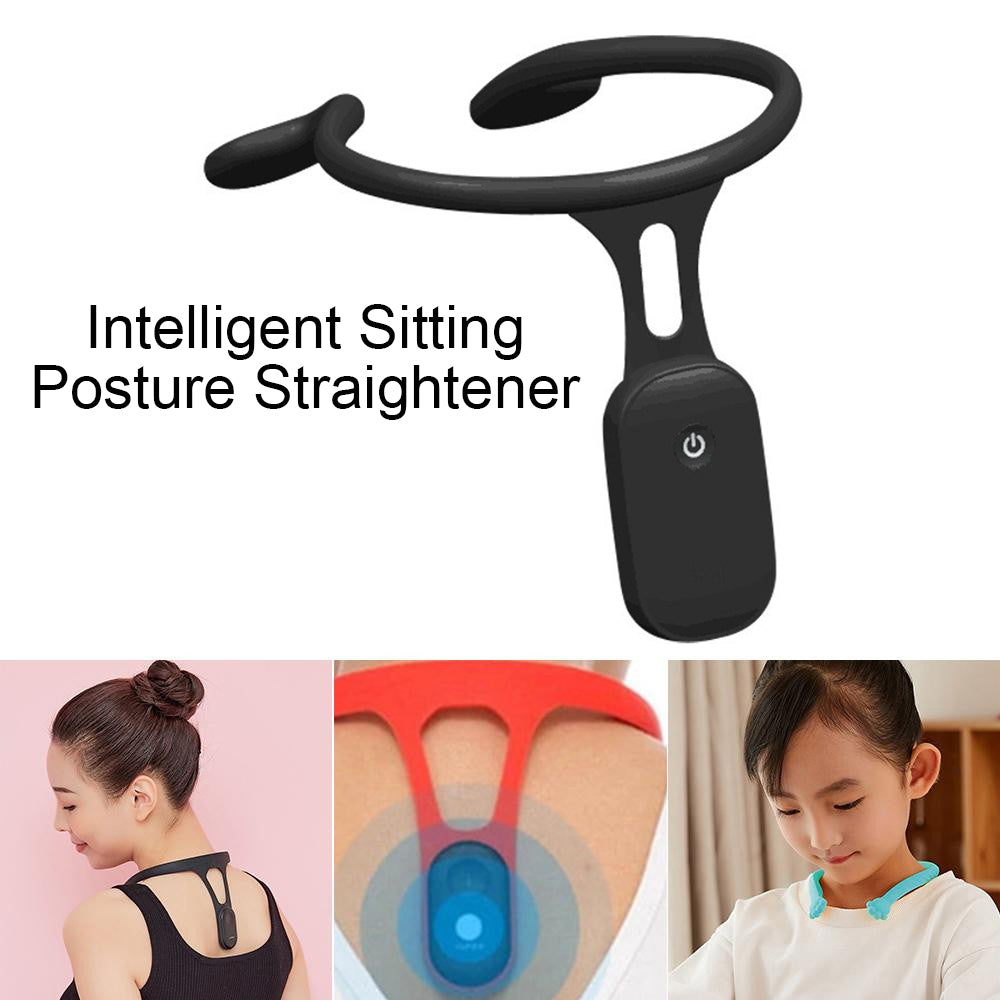 Posture correction device alerting user with vibration for slouching