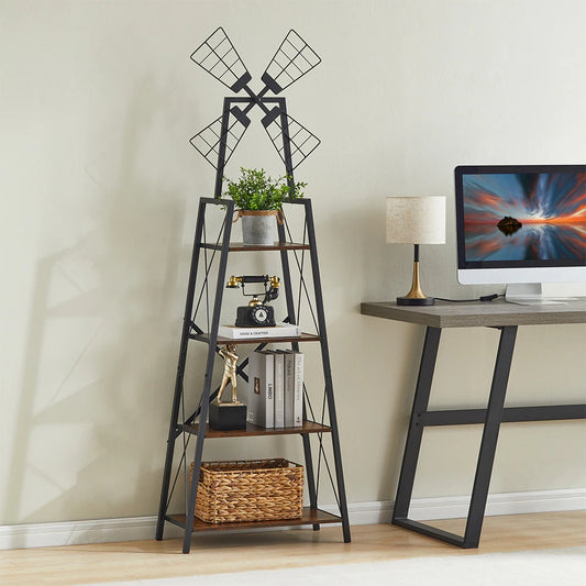 Metal Frame Bookshelf Organizer