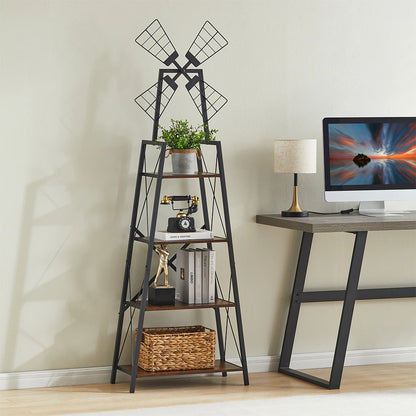 Metal Frame Bookshelf Organizer